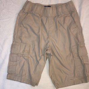 place tan boys cargo shorts